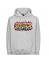 THRASHER Krak Skulls Hood Kapuzenpullover - Heather Grey