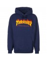 Felpa con cappuccio THRASHER Flame - Navy
