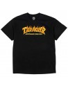 Maglietta THRASHER Fire Logo - Nero
