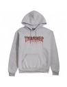 THRASHER Blood Drip - Ceniza - Sudadera con capucha