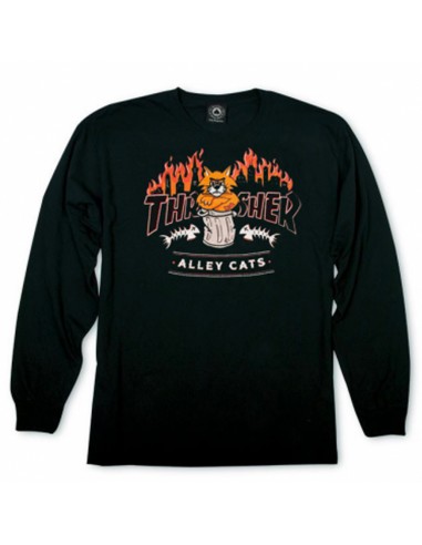 THRASHER Alley Cats Long Sleeve - Black