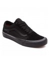 Skate VANS Old Skool - Zwart/Zwart - Leren schoenen skate