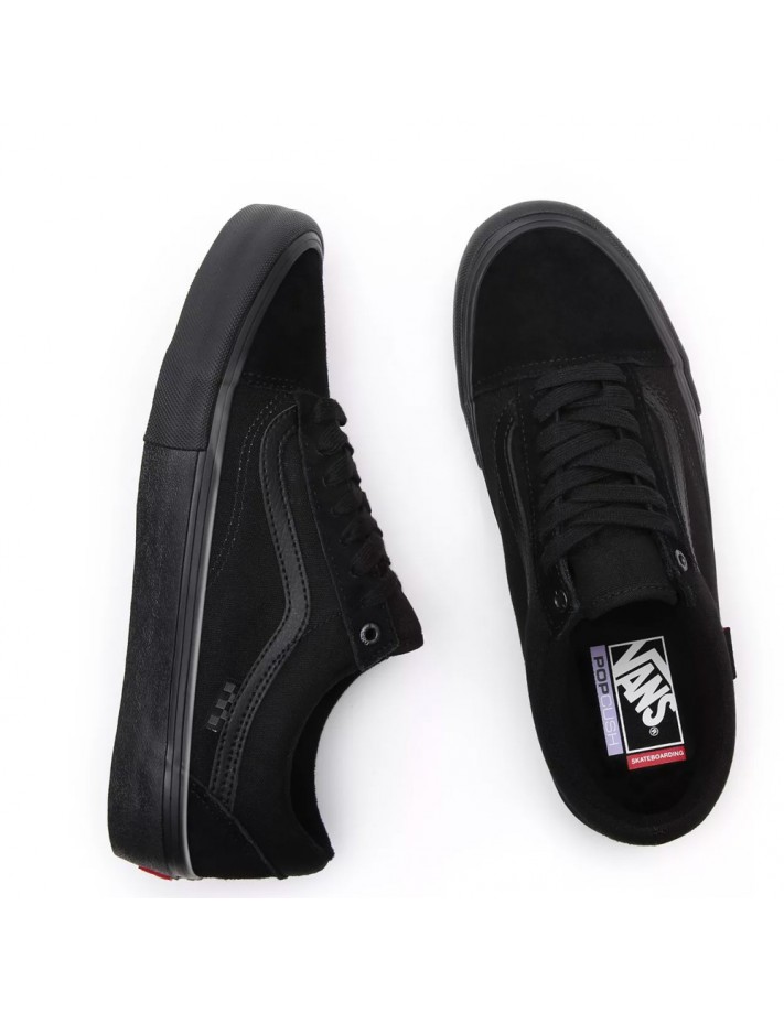 Skate VANS Old Skool Zwart Zwart Leren schoenen skate