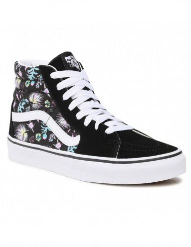 VANS SK8-Hi - (Paradise Floral) Black/True White - Chaussures de skate