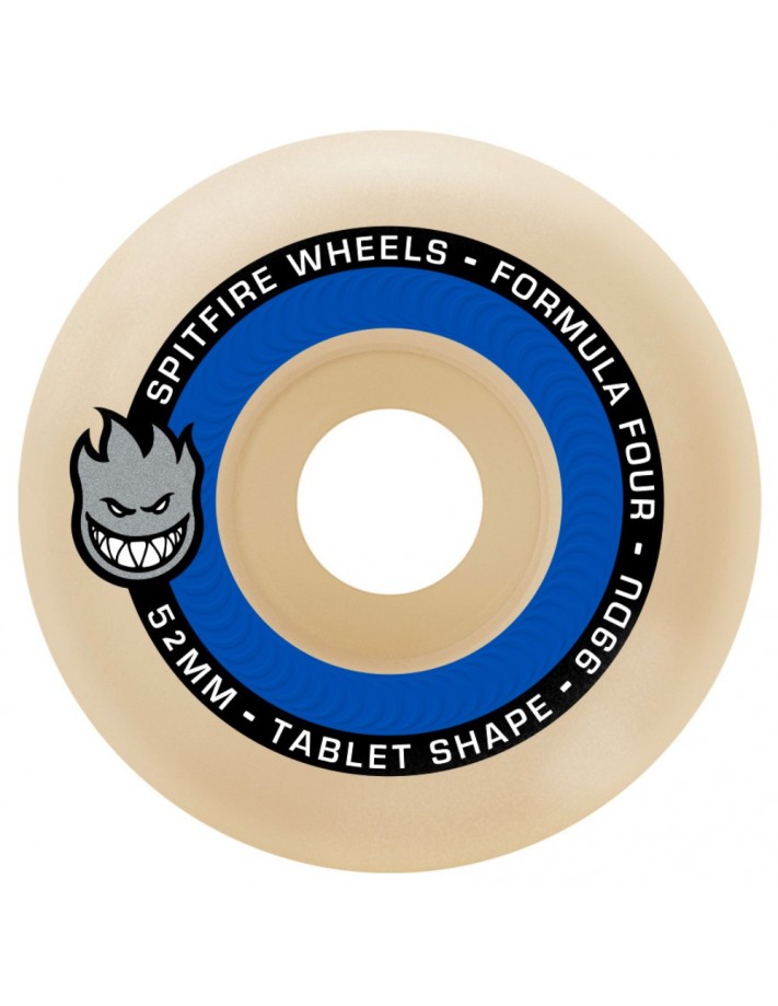 SPITFIRE Formula Four Tablets Natural 52mm 99a - Roues