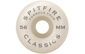 Roues skateboard SPITFIRE F4 Classics 56mm 99a bleu