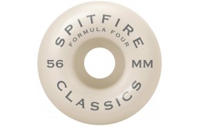 Roues skateboard SPITFIRE F4 Classics 56mm 99a bleu