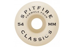 Roues de skate SPITFIRE Formula Four 54mm gris logo