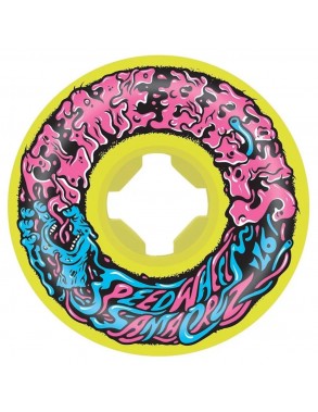 Roues de skate Slime Balls Double Take Vomit 54mm jaune