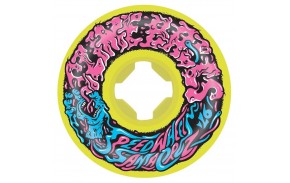 Roues de skate Slime Balls Double Take Vomit 54mm jaune