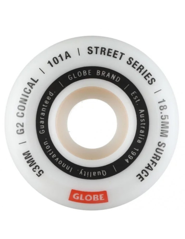 GLOBE G2 Conical White 53mm 101a - Roues de skate