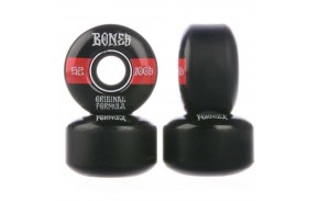 Pack de Roues de skate BONES 100s 52mm Black