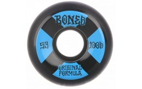 Roues de skate BONES 100s 53mm Black sidecut