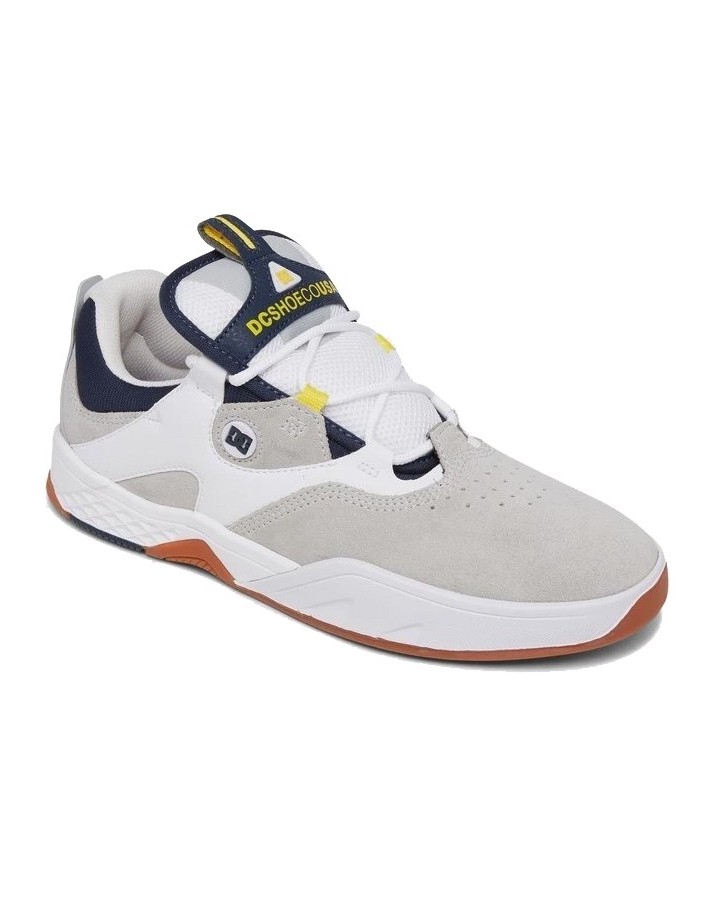 DC SHOES Kalis - White/Grey/Yellow - Chaussures de skate