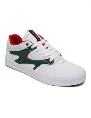 DC SHOES Kalis Vulc - White/Red - Chaussures de skate