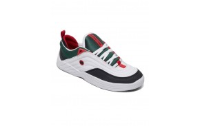 DC SHOES Williams Slim WTK - White/Black/Athletic Red - Chaussures de skate