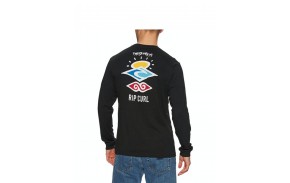 RIP CURL Search Essential L/S Tee - Black - Long Sleeve T-shirt