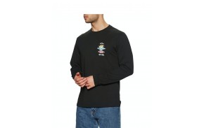 RIP CURL Search Essential L/S Tee - Black - T-shirt à manches longues - profil