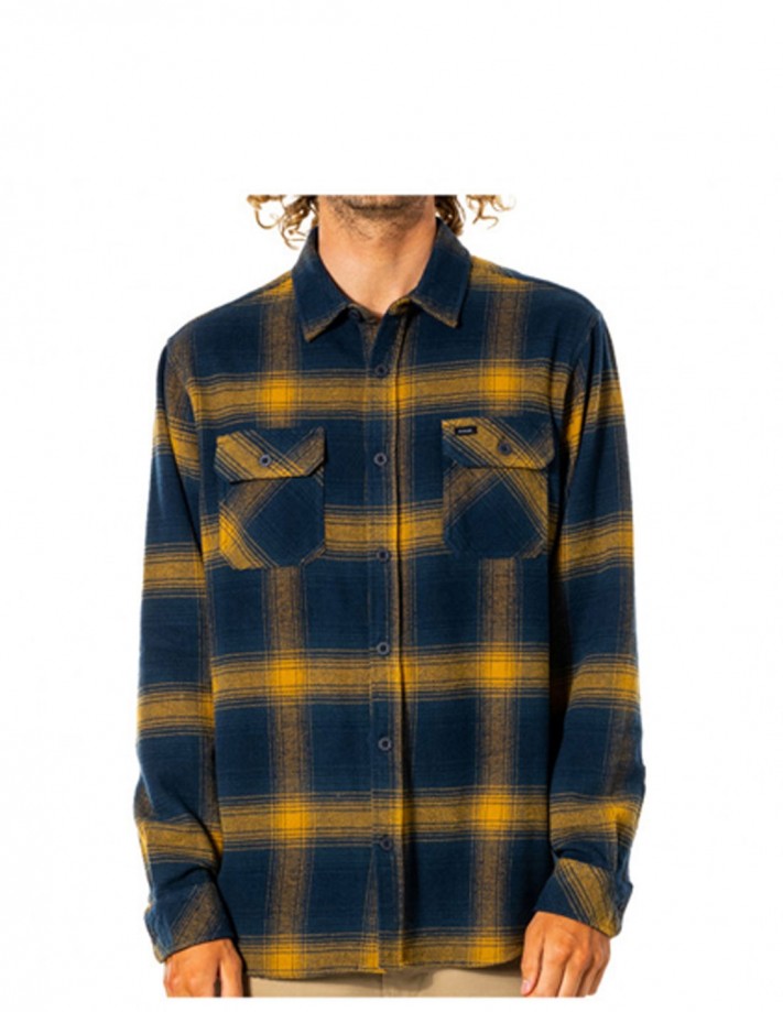 RIP CURL Count L/S Shirt - Gold - shirt