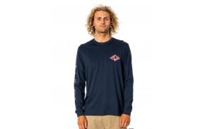 RIP CURL Salt Water Culture Motif  - Navy -  Long Sleeve T-shirt