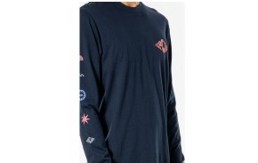 RIP CURL Salt Water Culture Motif  - Navy -  Long Sleeve T-shirt