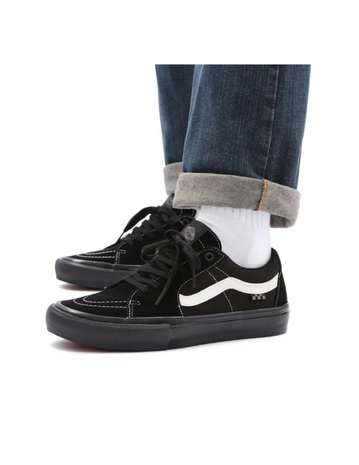 VANS Sk8 Low Black Marshmallow Skateschuhe