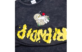 RIP N DIP 2 Moods - Black Mineral Wash - Long Sleeve T-shirt logo