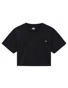 DICKIES Porterdale - Noir - T-shirt Croptop