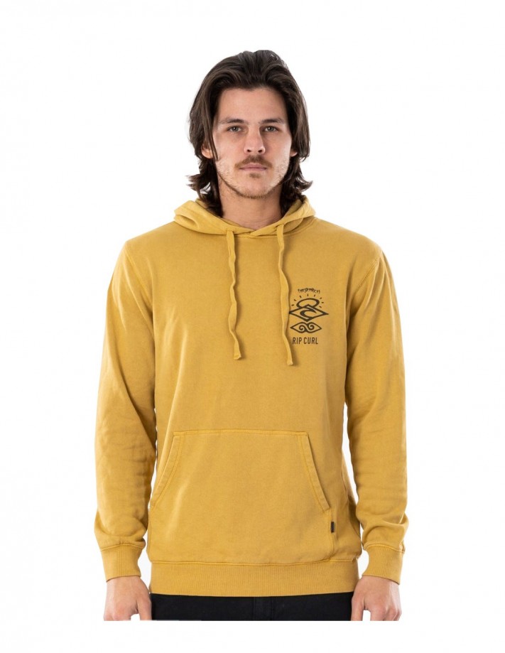 RIP CURL Search Icon - Mustard - Sweat à Capuche