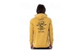 RIP CURL Search Icon - Mustard - Sweat à Capuche - dos