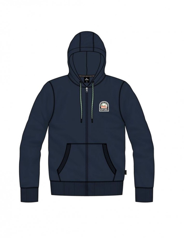 RIP CURL Horizon Hooded Zip - Navy - Sweat à Capuche