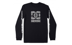 DC - Paisley - Noir - T-shirt à manches longues