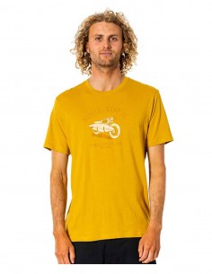 RIP CURL Klaxon Tee - Mustard - T-shirt face