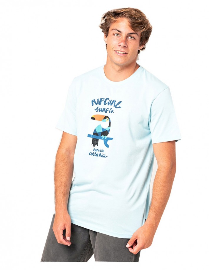 RIP CURL Destination Animals - Light Blue - T-shirt