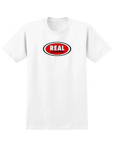 REAL Oval - Blanc - T-shirt