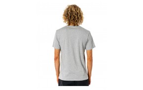 RIP CURL Klaxon Tee - Grey Marle - T-shirt - vue de dos