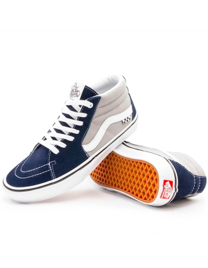 VANS - Skate Grosso Mid Shoes - Dress Blues / Drizzle - Skate Shoes