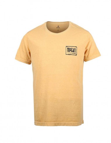 RIP CURL Native Glitch - Washed Yellow - T-shirt - front view
