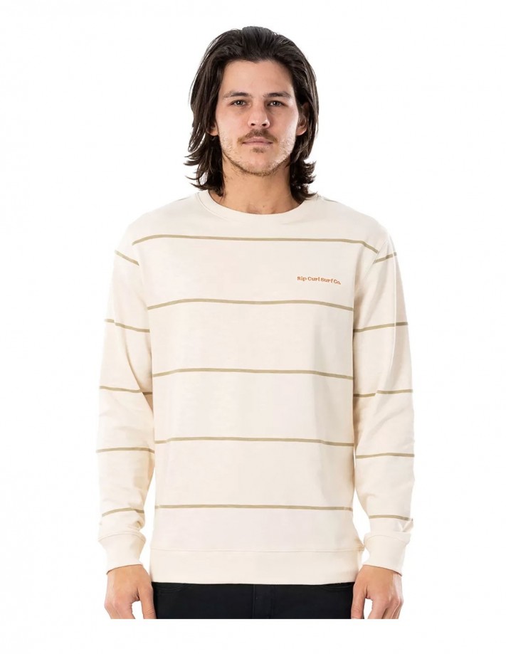 RIP CURL Saltwater Culture Crew - Bone - Crewneck