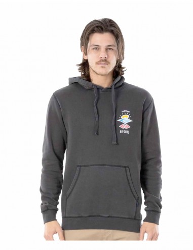 RIP CURL Search Icon - Washed Black - Hoodie - front