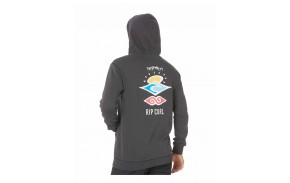 RIP CURL Search Icon - Washed Black - Sweat à Capuche - dos