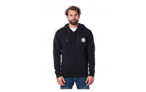 RIP CURL Original Weety Zip - Black - Sweat à Capuche - avant