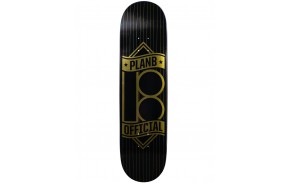 Skate deck PLAN B Banner Gold 8.375