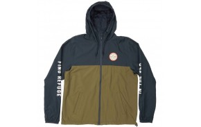 SALTY CREW Twin Fin - Olive/Navy - Veste coupe vent