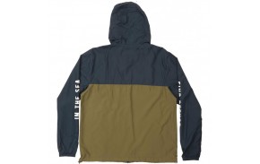 SALTY CREW Twin Fin - Olive/Navy - Veste coupe vent (dos)