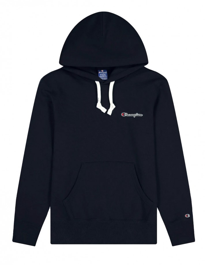 CHAMPION Rochester Logo - Marineblau - Kapuzen-Sweatshirt