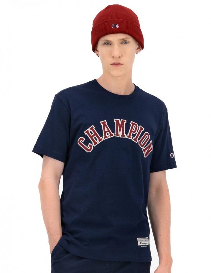 T shirt champion bleu marine shop