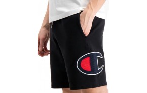 CHAMPION Rochester Grand Logo C - Noir - Short (poche)