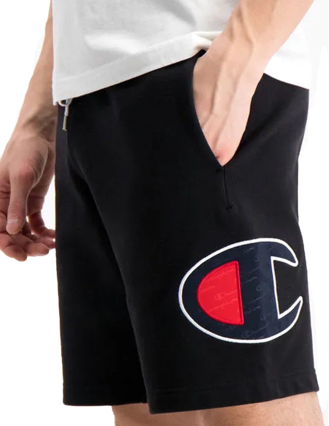 CHAMPION Rochester Large Logo C Black Short