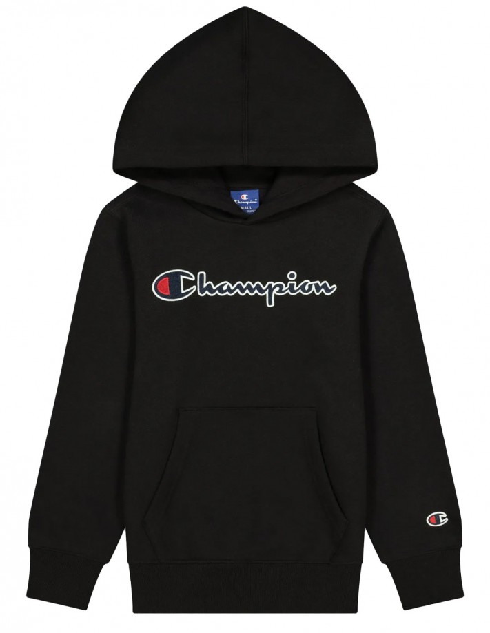 CHAMPION Rochester Logo - Noir - Sweat à capuche enfants